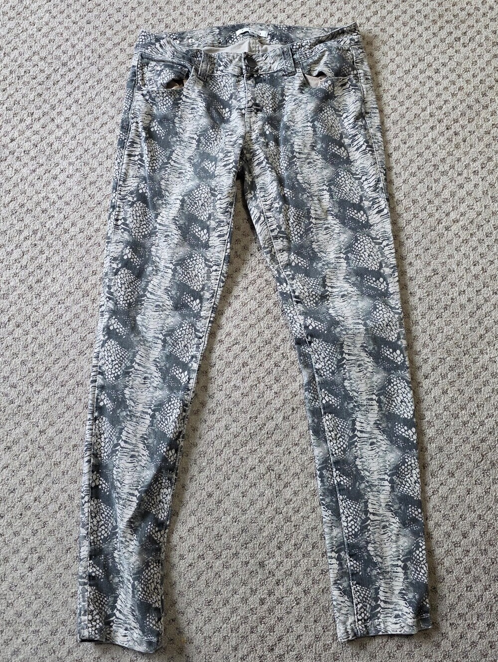 CAbi Snakeskin Print Jeans